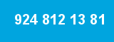 924 812 13 81 924 812 13 81